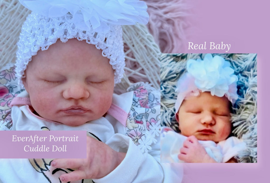 EverAfter Portrait Cuddle Doll Authentic Silicone Cuddle Baby (Finished baby) - Made to order