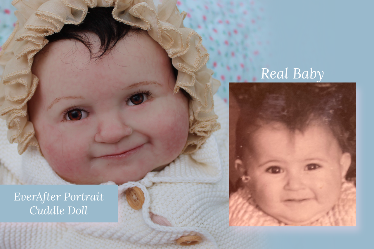 EverAfter Portrait Cuddle Doll Authentic Silicone Cuddle Baby (Finished baby) - Made to order