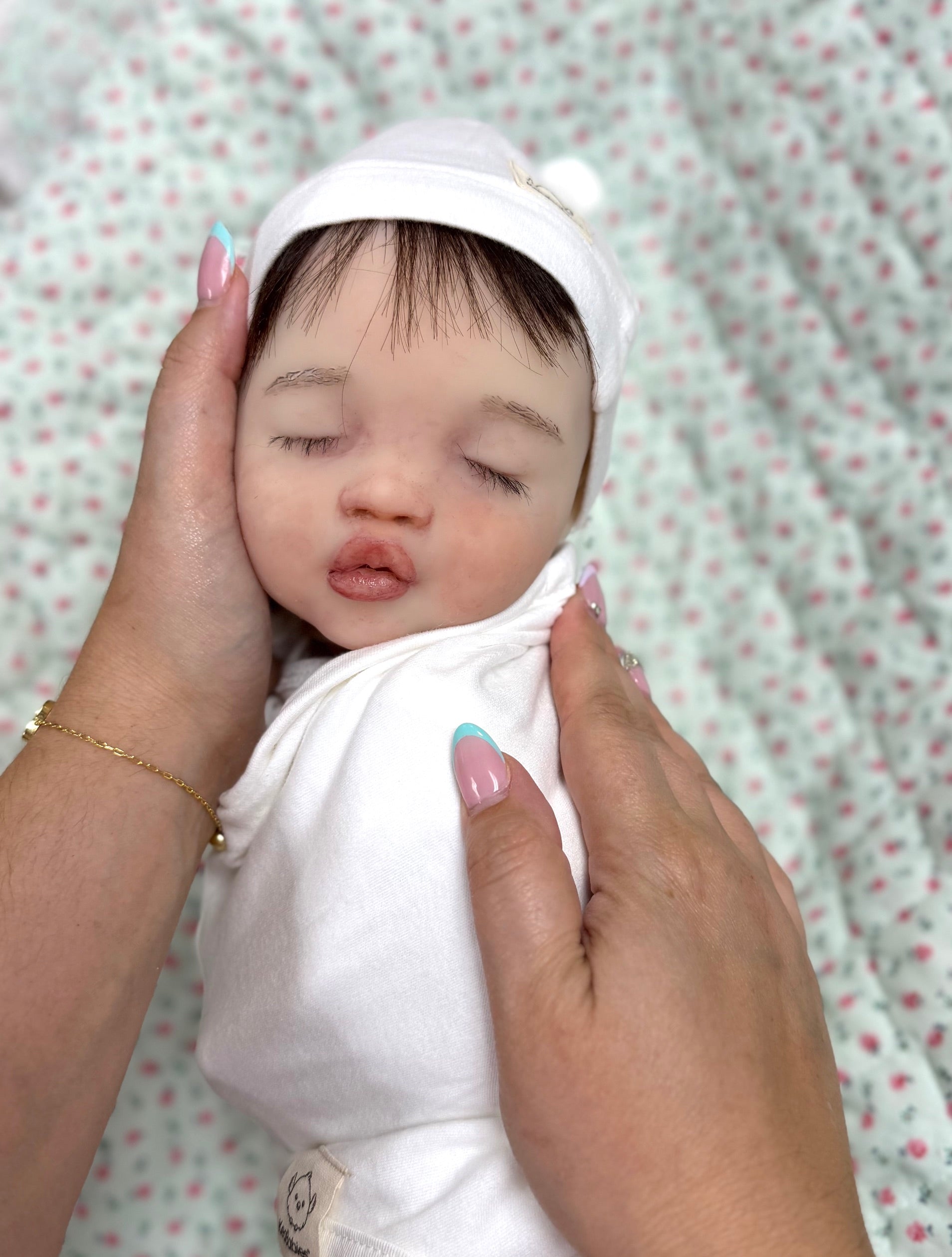 “Bubbles” Authentic Silicone Cuddle Baby (Finished baby) - Made to order
